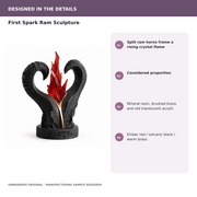 First Spark Ram Sculpture