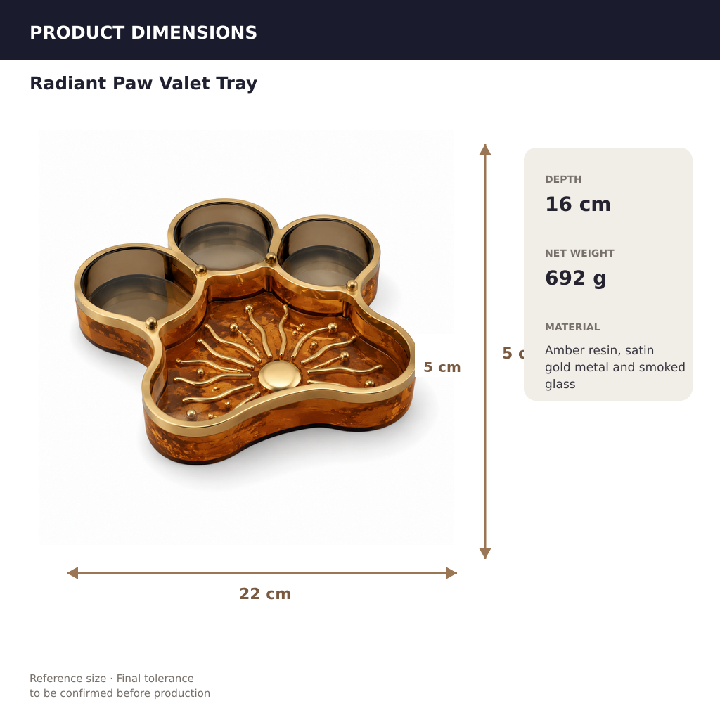 Radiant Paw Valet Tray