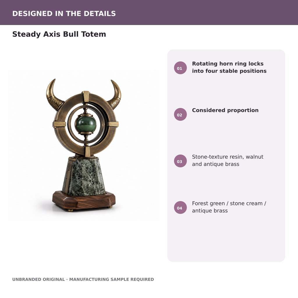 Steady Axis Bull Totem